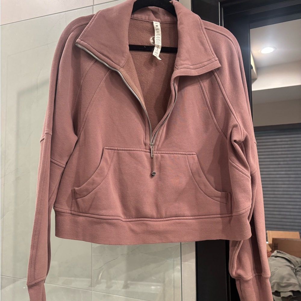 lululemon athletica Dusty Rose Quarter-Zip Pullover